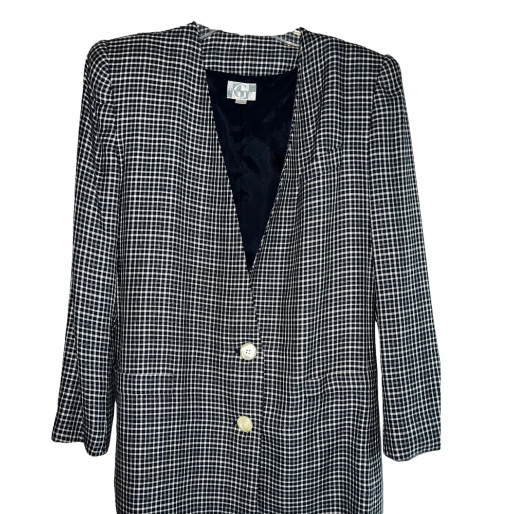 Vintage Plaid Jacket long